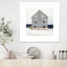 Beach Hut II by Stellar Design Studio on GIANT ART - blue coastal & tropical abstract