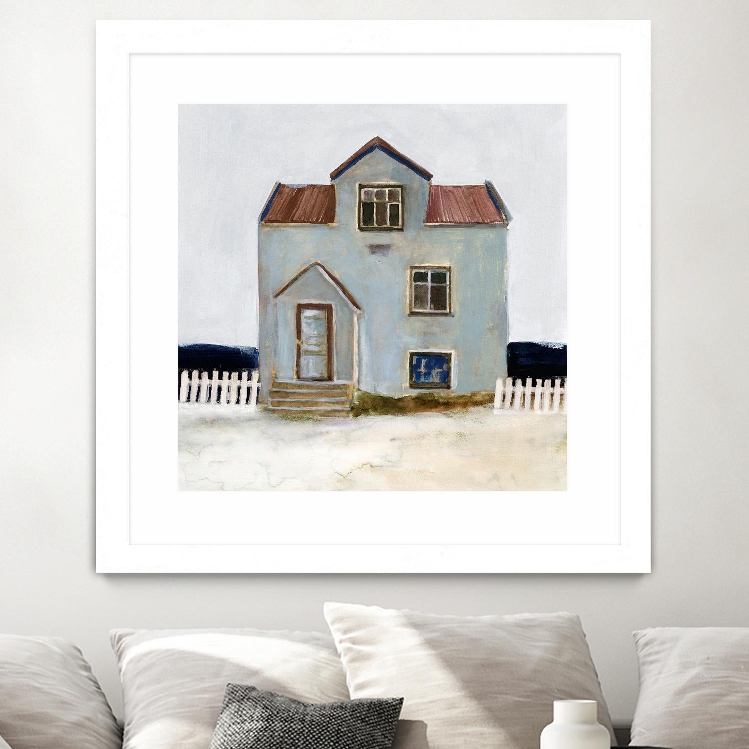 Beach Hut III by Stellar Design Studio on GIANT ART - beige coastal & tropical accommodations