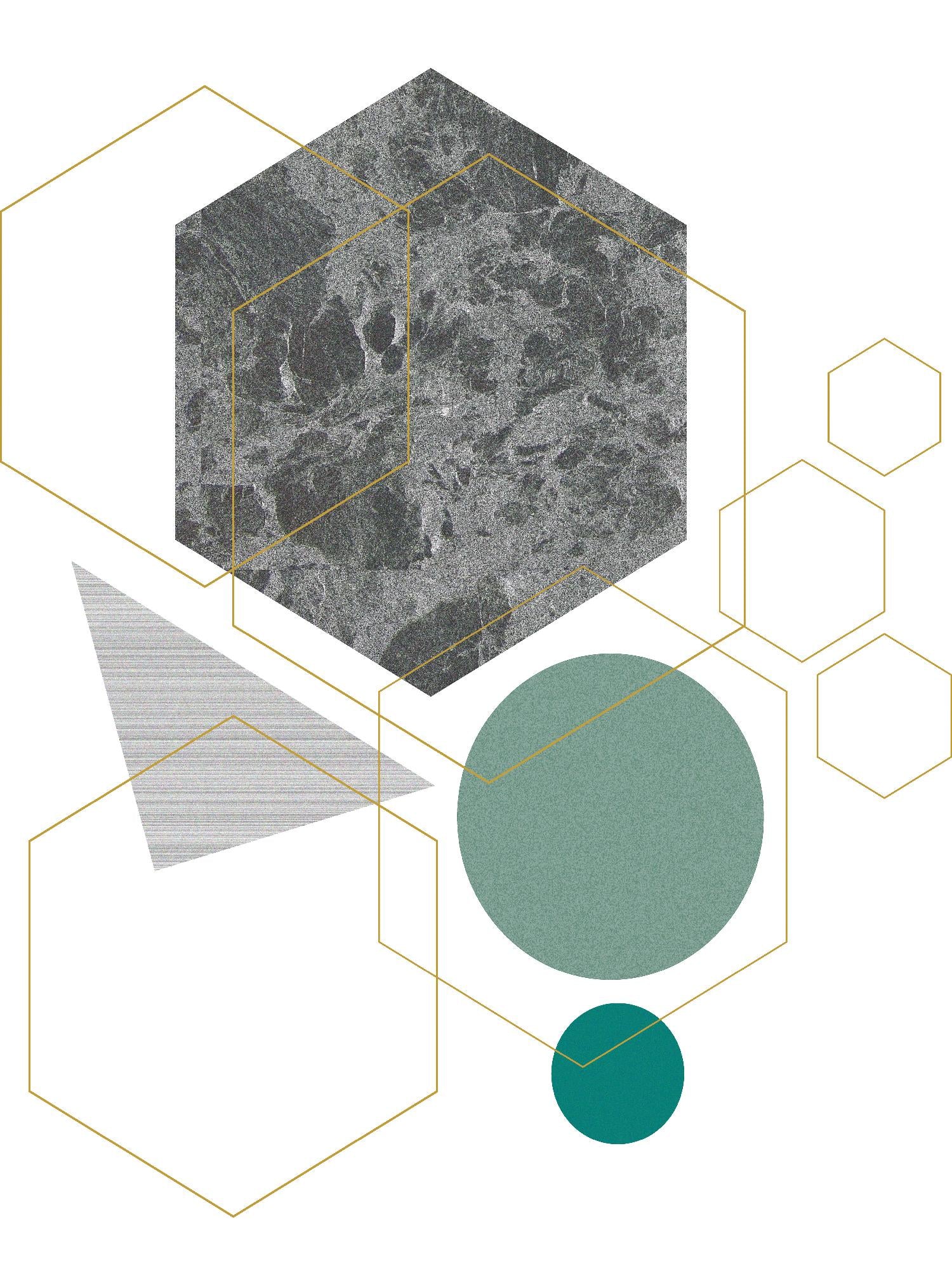 Marbled Deco II by Sabrina Balbuena on GIANT ART - grey  abstract abstract