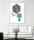 Marbled Deco II by Sabrina Balbuena on GIANT ART - grey  abstract abstract
