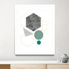 Marbled Deco II by Sabrina Balbuena on GIANT ART - grey  abstract abstract