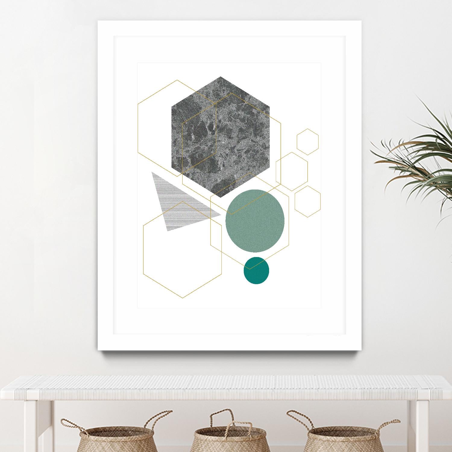 Marbled Deco II by Sabrina Balbuena on GIANT ART - grey  abstract abstract