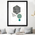 Marbled Deco II by Sabrina Balbuena on GIANT ART - grey  abstract abstract