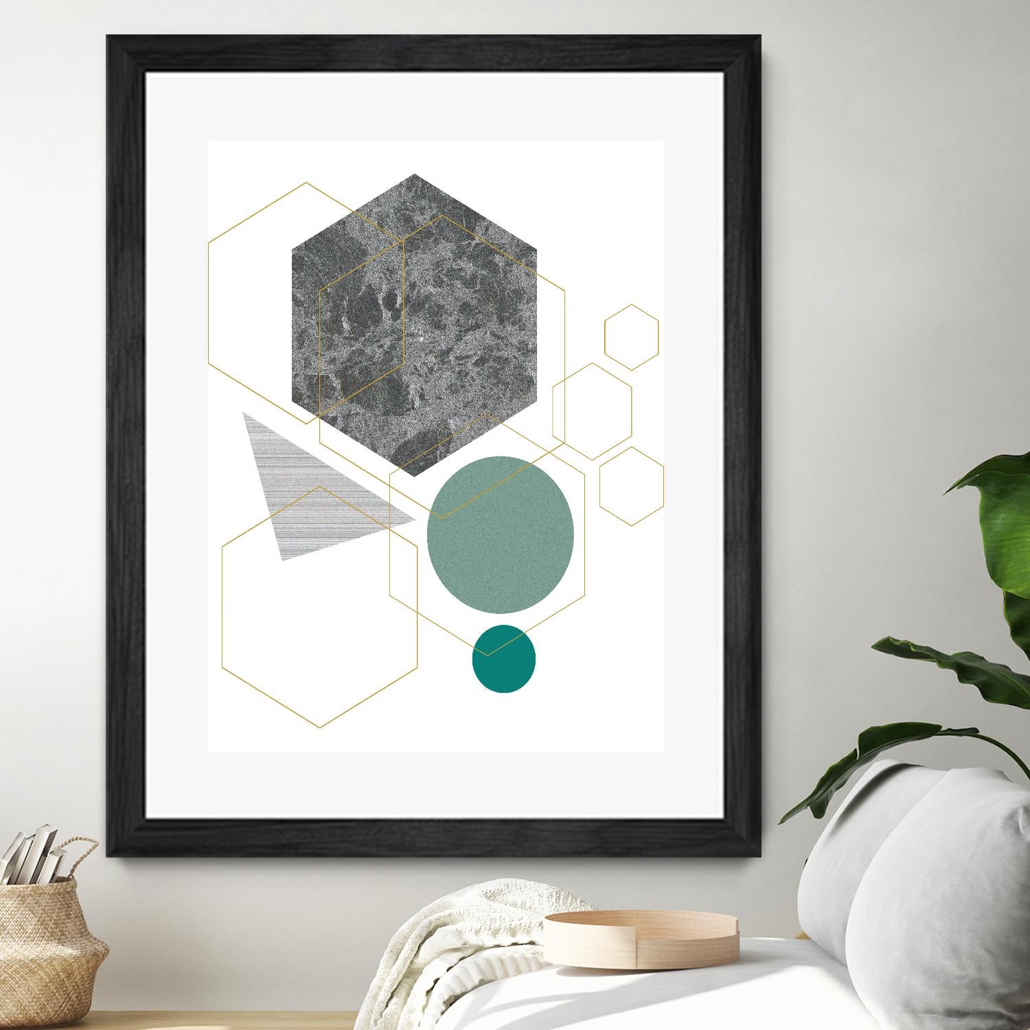 Marbled Deco II by Sabrina Balbuena on GIANT ART - grey  abstract abstract