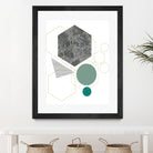 Marbled Deco II by Sabrina Balbuena on GIANT ART - grey  abstract abstract
