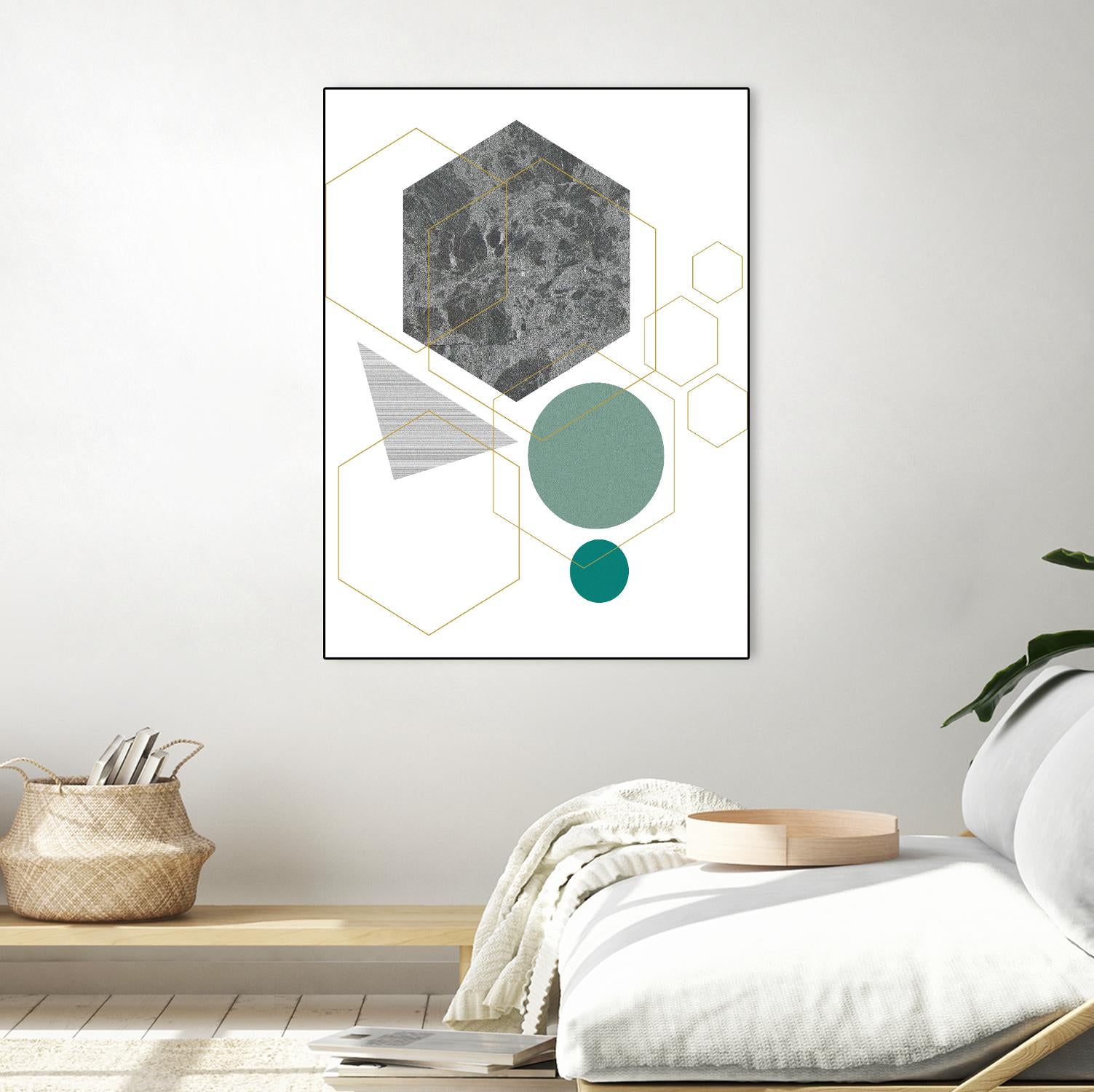 Marbled Deco II by Sabrina Balbuena on GIANT ART - grey  abstract abstract