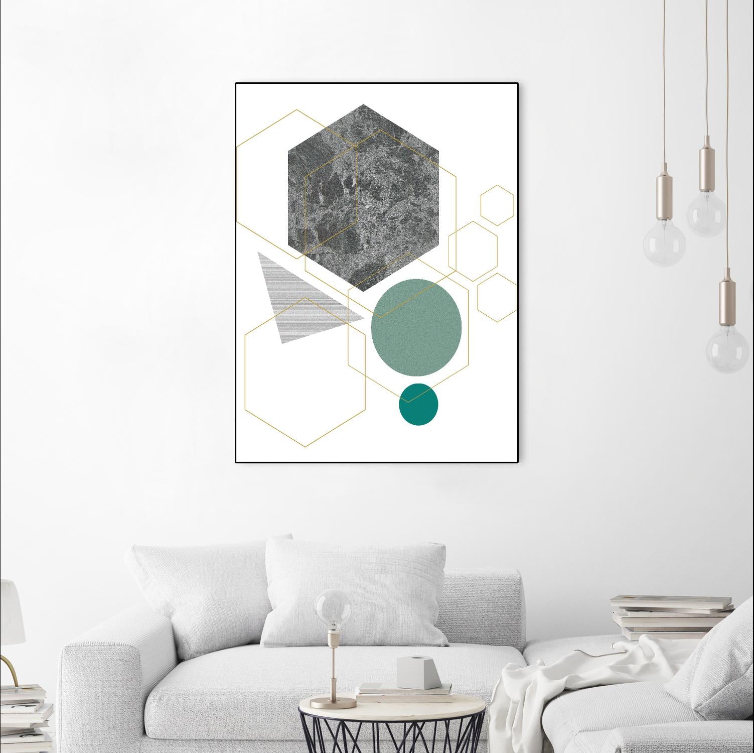 Marbled Deco II by Sabrina Balbuena on GIANT ART - grey  abstract abstract
