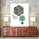 Marbled Deco II by Sabrina Balbuena on GIANT ART - grey  abstract abstract