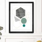 Marbled Deco II by Sabrina Balbuena on GIANT ART - grey  abstract abstract