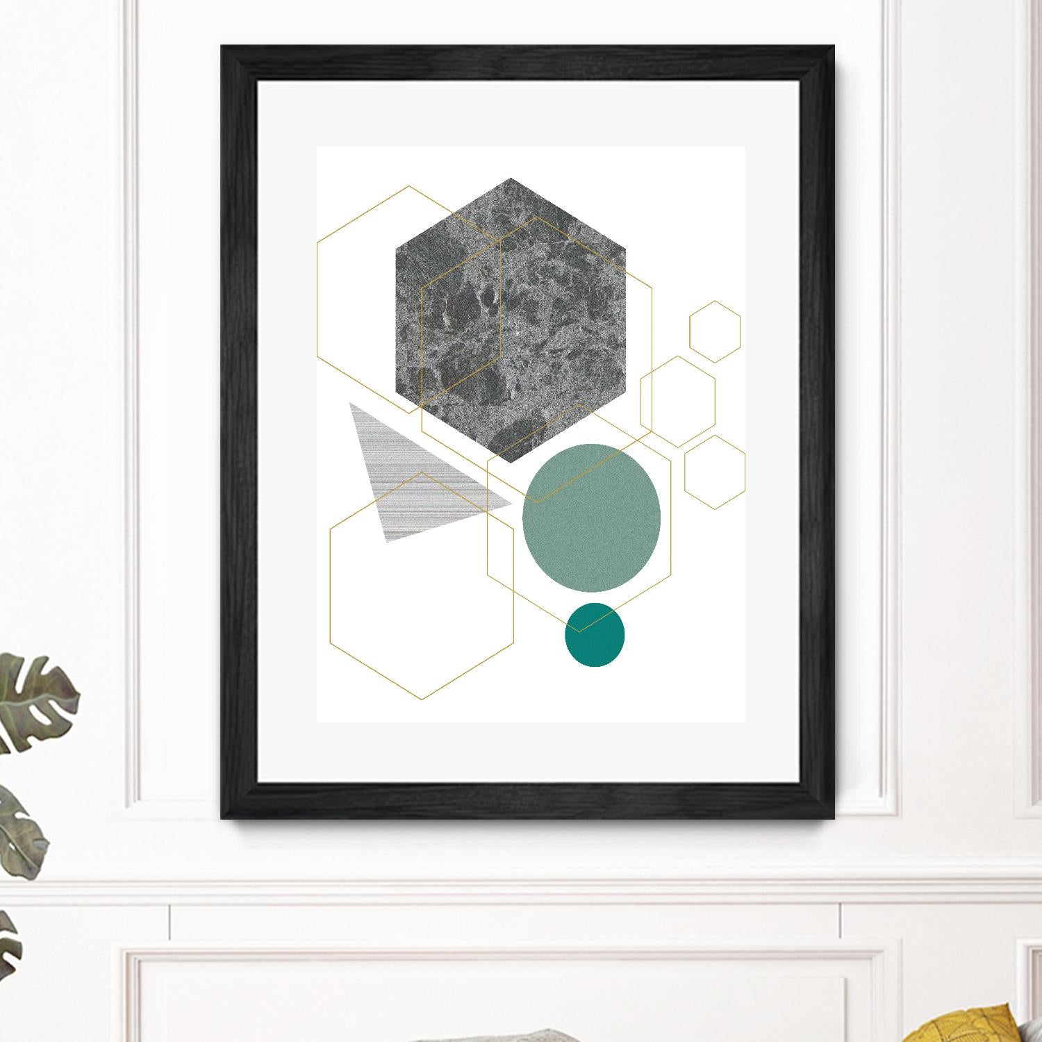 Marbled Deco II by Sabrina Balbuena on GIANT ART - grey  abstract abstract