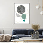 Marbled Deco II by Sabrina Balbuena on GIANT ART - grey  abstract abstract