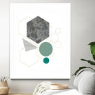 Marbled Deco II by Sabrina Balbuena on GIANT ART - grey  abstract abstract