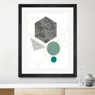 Marbled Deco II by Sabrina Balbuena on GIANT ART - grey  abstract abstract