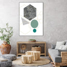 Marbled Deco II by Sabrina Balbuena on GIANT ART - grey  abstract abstract