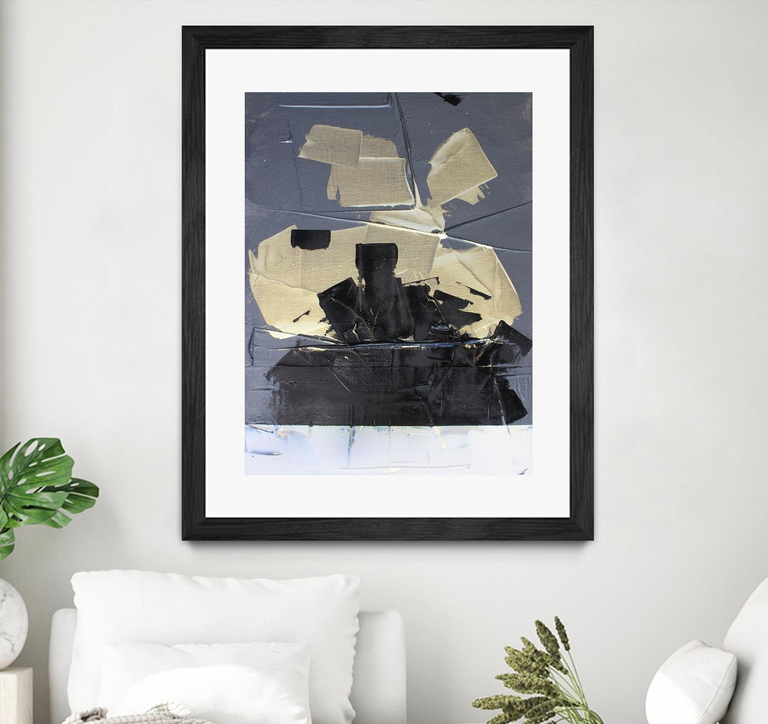 Gold Divided III by Kent Youngstrom on GIANT ART - gold abstract abstract