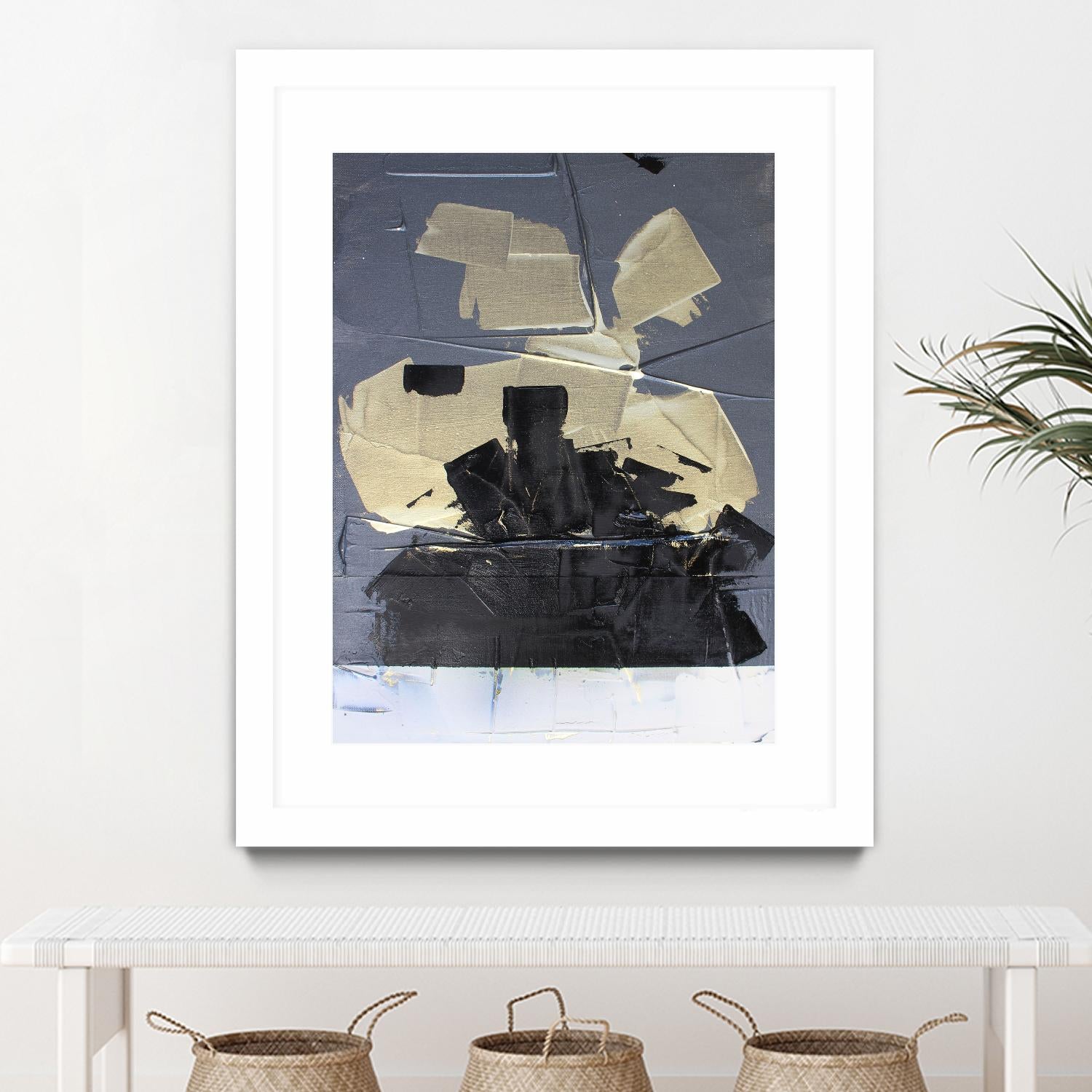 Gold Divided III by Kent Youngstrom on GIANT ART - gold abstract abstract