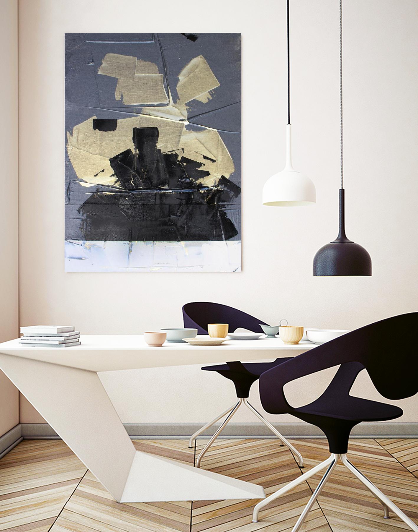 Gold Divided III by Kent Youngstrom on GIANT ART - gold abstract abstract