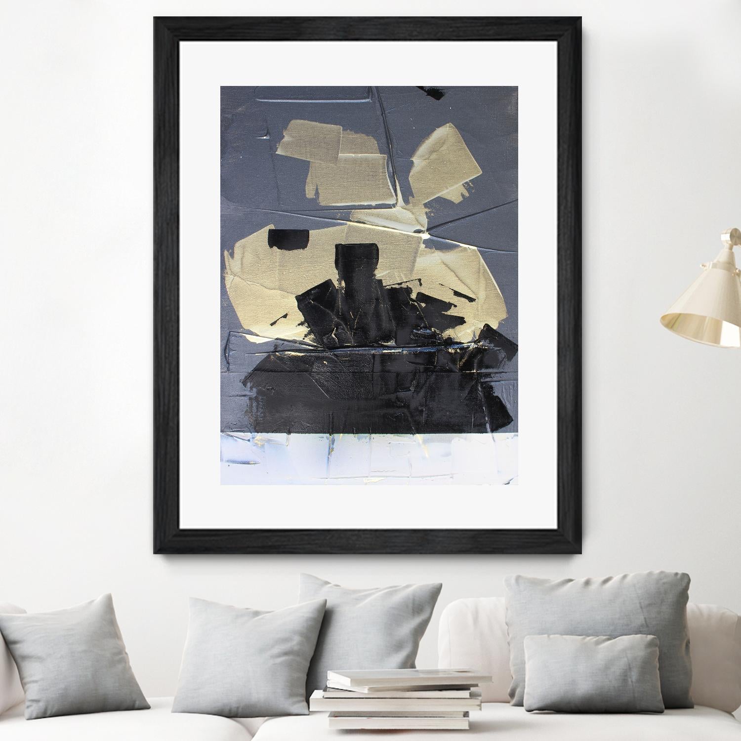 Gold Divided III by Kent Youngstrom on GIANT ART - gold abstract abstract