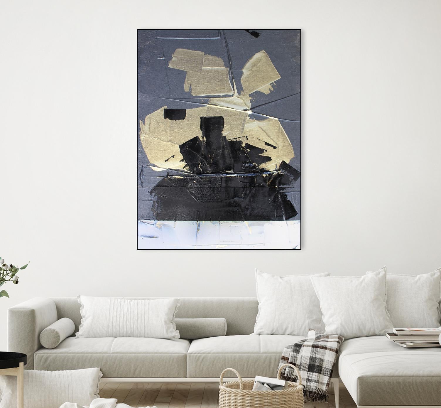 Gold Divided III by Kent Youngstrom on GIANT ART - gold abstract abstract