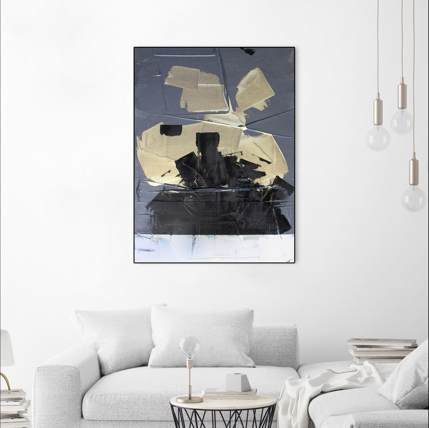 Gold Divided III by Kent Youngstrom on GIANT ART - gold abstract abstract