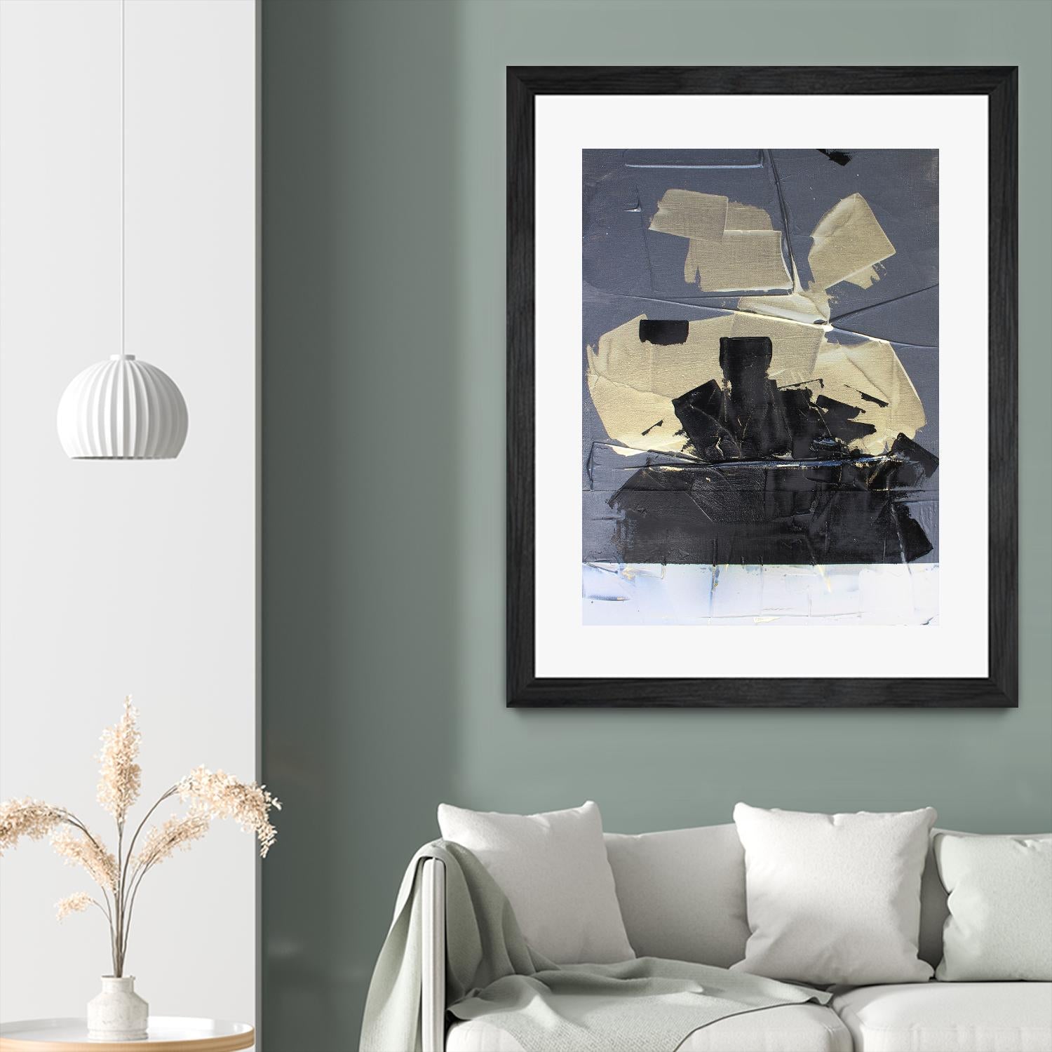 Gold Divided III by Kent Youngstrom on GIANT ART - gold abstract abstract