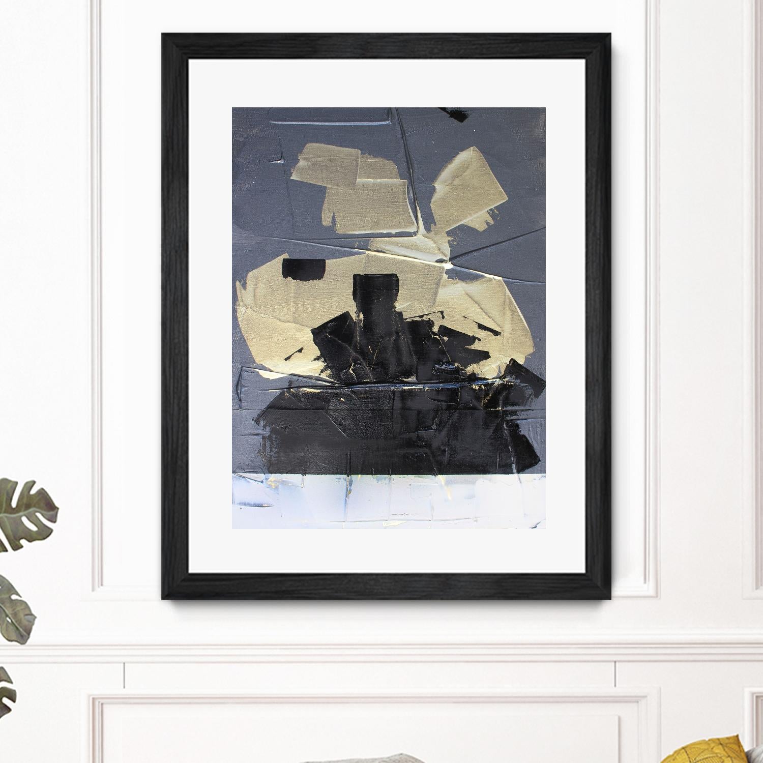 Gold Divided III by Kent Youngstrom on GIANT ART - gold abstract abstract