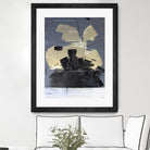 Gold Divided III by Kent Youngstrom on GIANT ART - gold abstract abstract