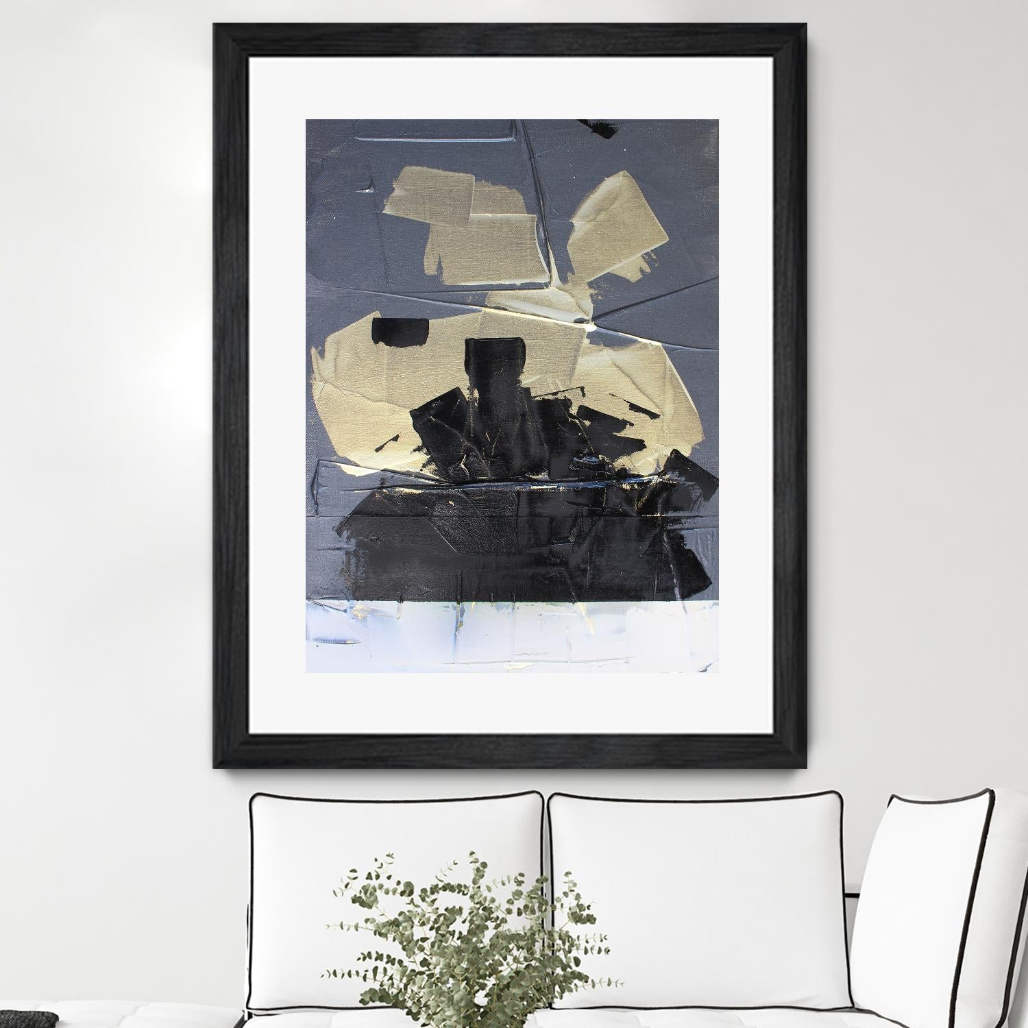 Gold Divided III by Kent Youngstrom on GIANT ART - gold abstract abstract