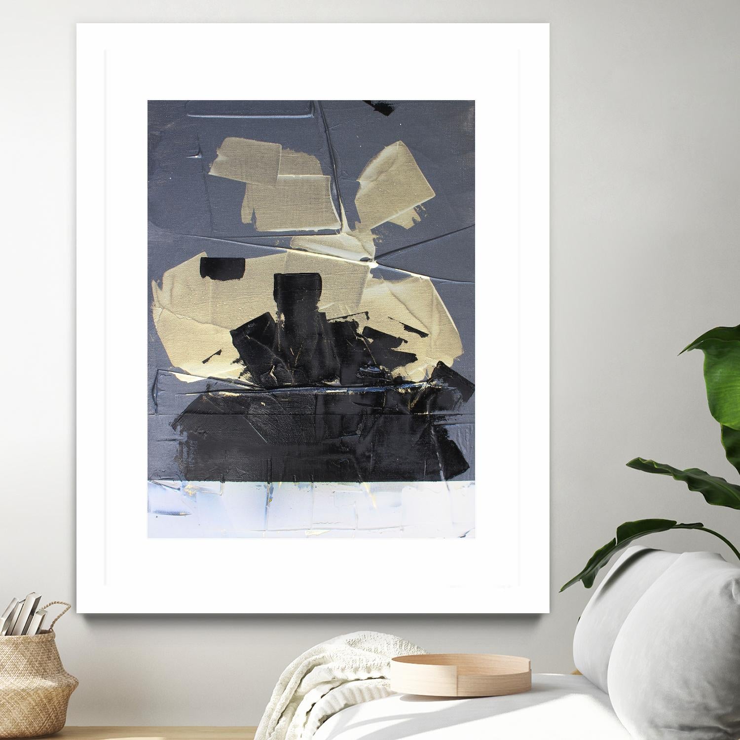 Gold Divided III by Kent Youngstrom on GIANT ART - gold abstract abstract