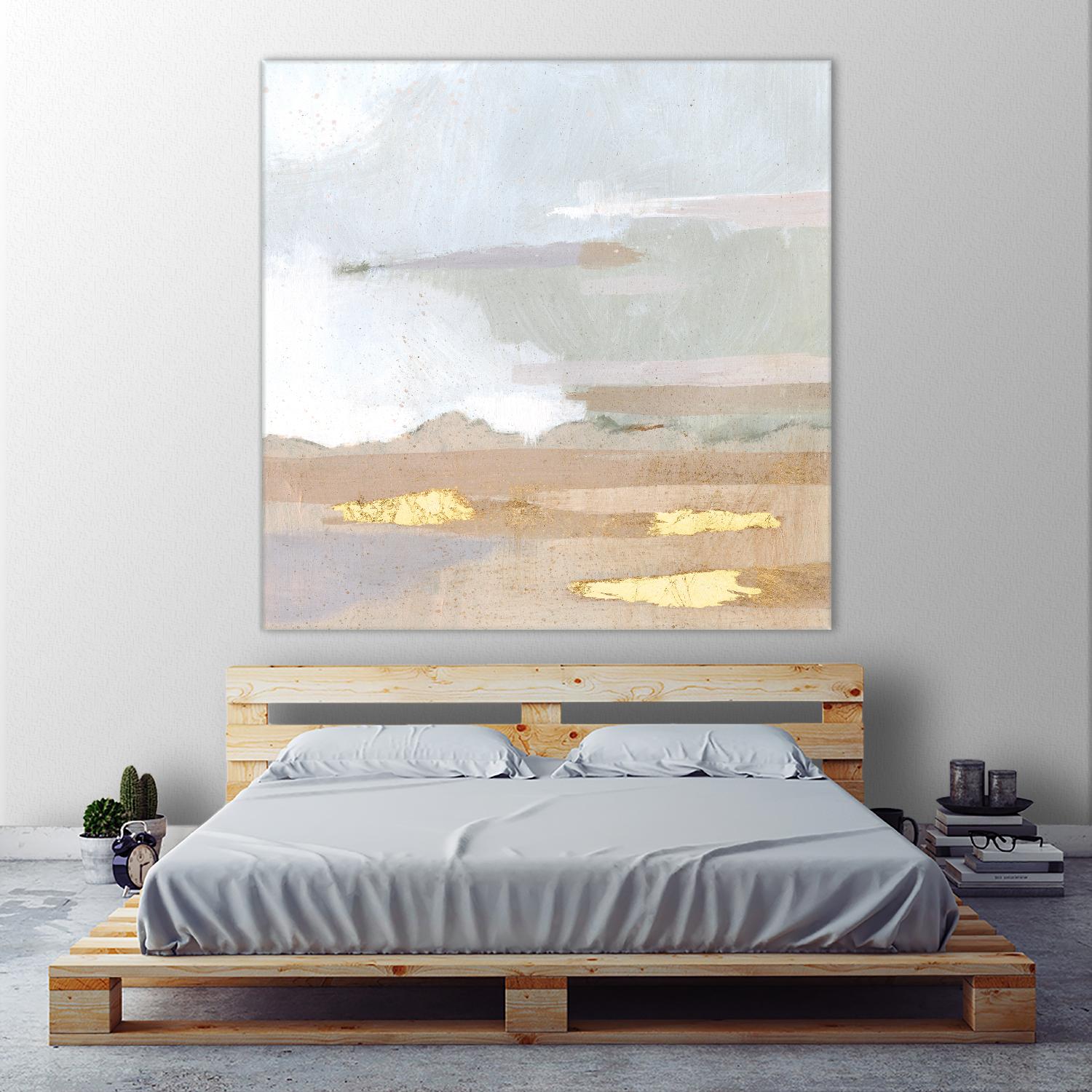 Abstract Coastland I by Victoria Borges on GIANT ART - gold landscapes & seascapes abstract