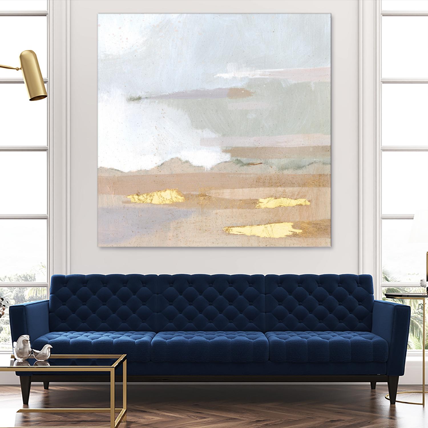 Abstract Coastland I by Victoria Borges on GIANT ART - gold landscapes & seascapes abstract