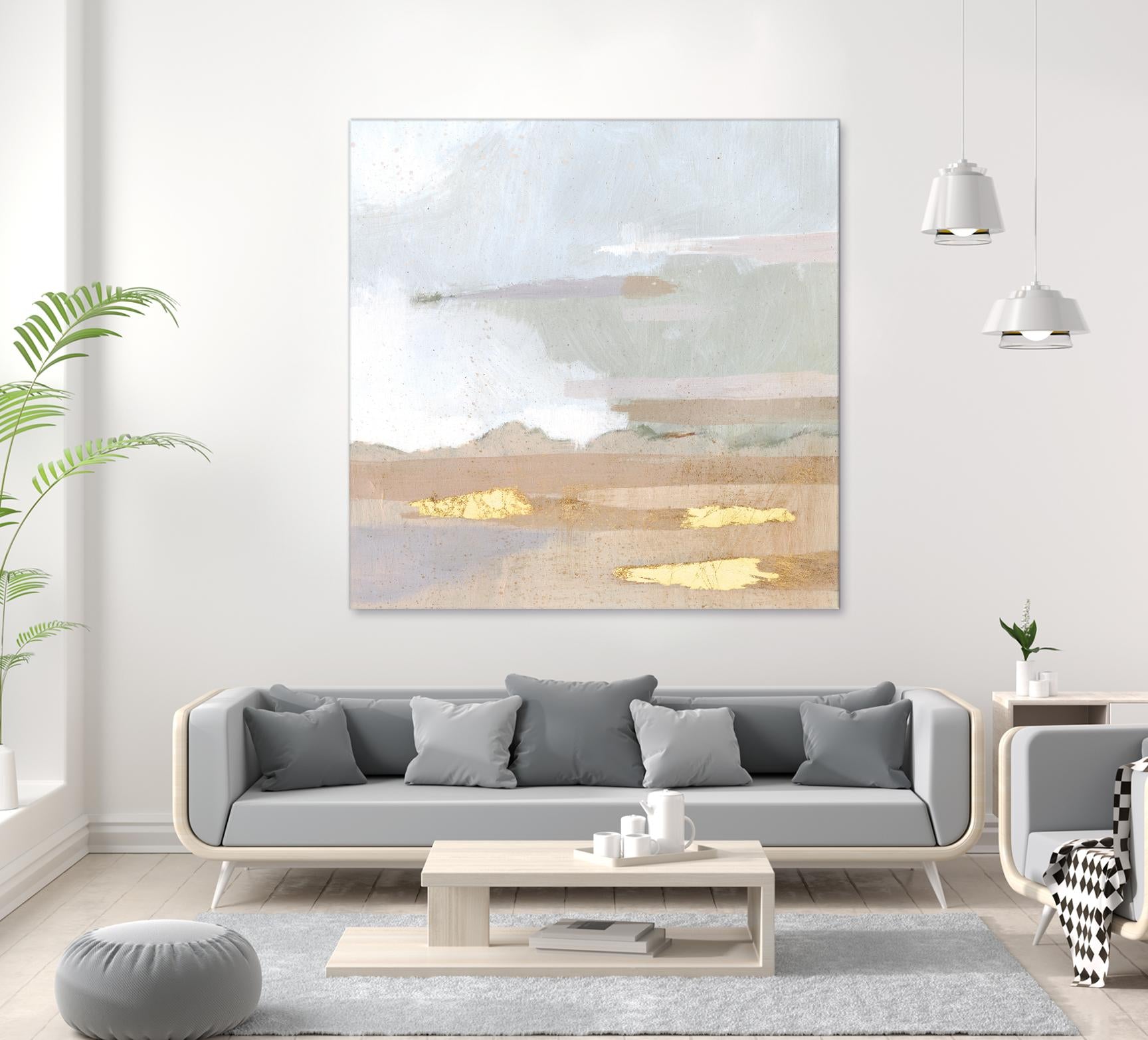 Abstract Coastland I by Victoria Borges on GIANT ART - gold landscapes & seascapes abstract