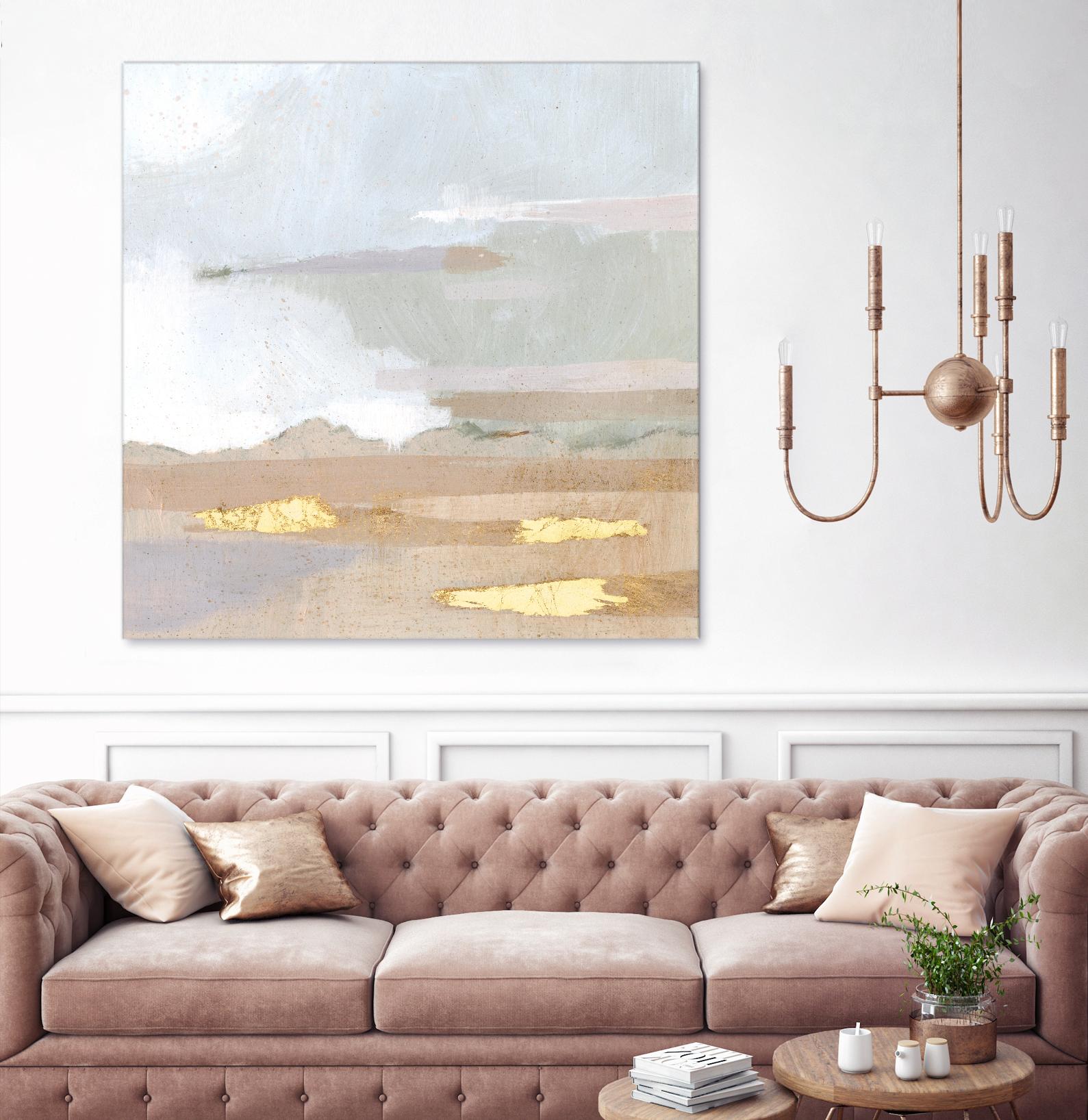 Abstract Coastland I by Victoria Borges on GIANT ART - gold landscapes & seascapes abstract