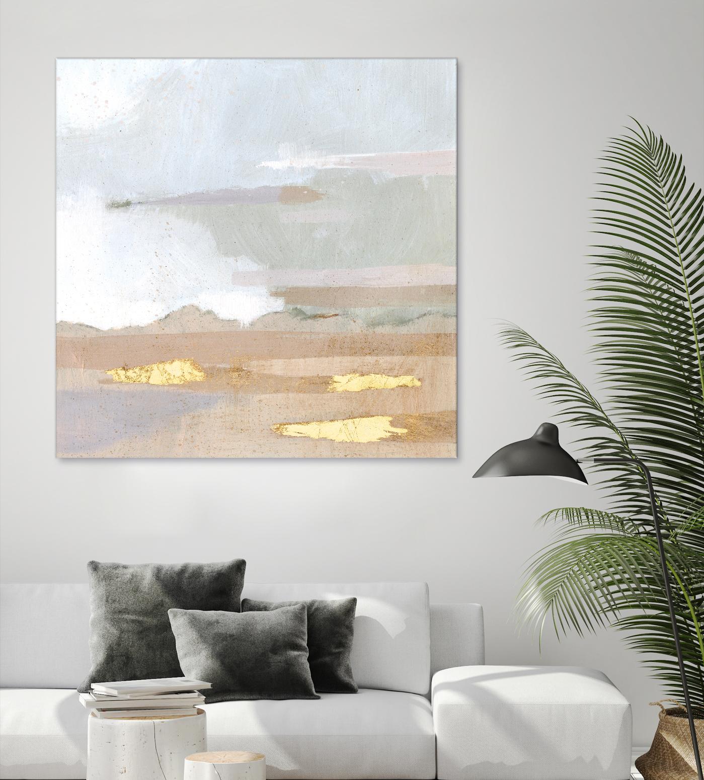 Abstract Coastland I by Victoria Borges on GIANT ART - gold landscapes & seascapes abstract