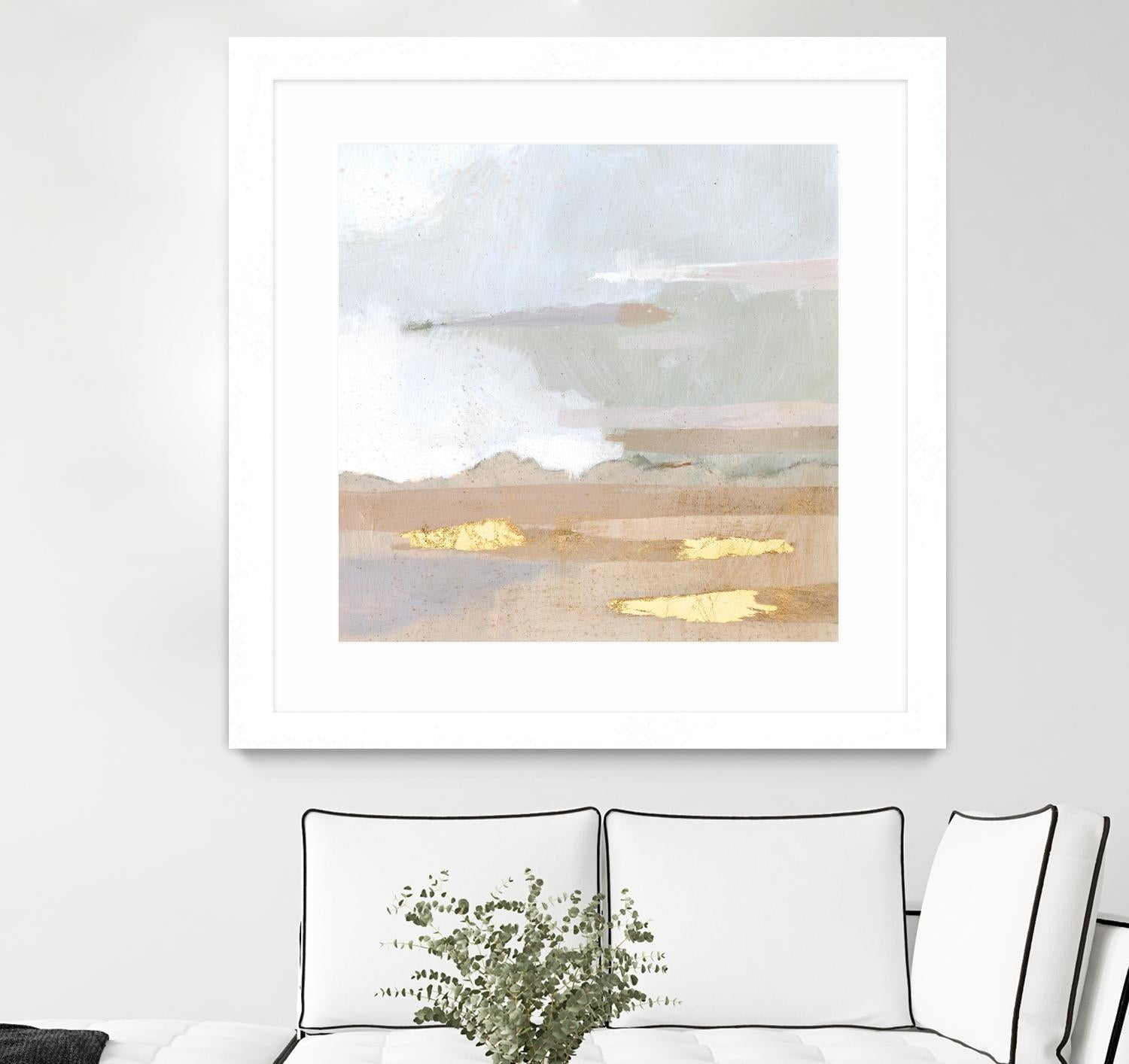 Abstract Coastland I by Victoria Borges on GIANT ART - gold landscapes & seascapes abstract