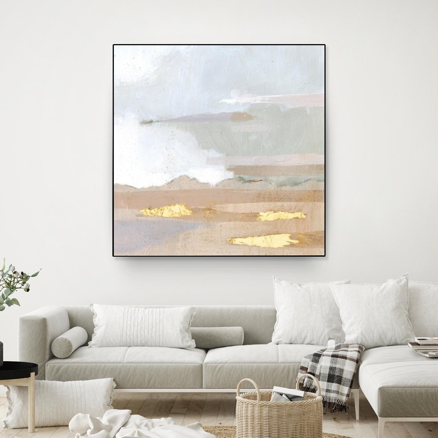 Abstract Coastland I by Victoria Borges on GIANT ART - gold landscapes & seascapes abstract