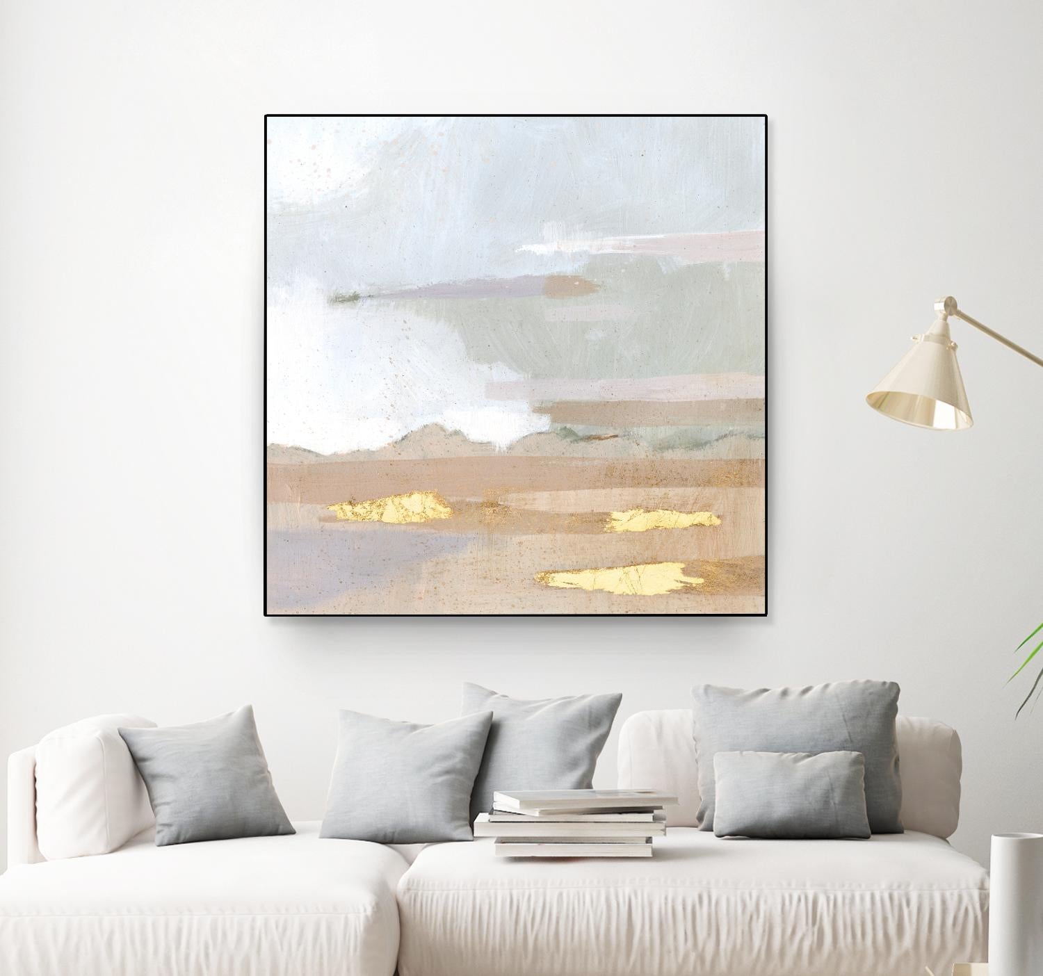 Abstract Coastland I by Victoria Borges on GIANT ART - gold landscapes & seascapes abstract
