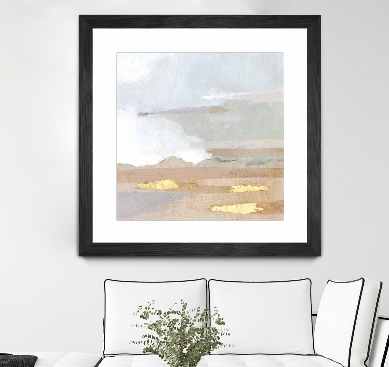 Abstract Coastland I by Victoria Borges on GIANT ART - gold landscapes & seascapes abstract