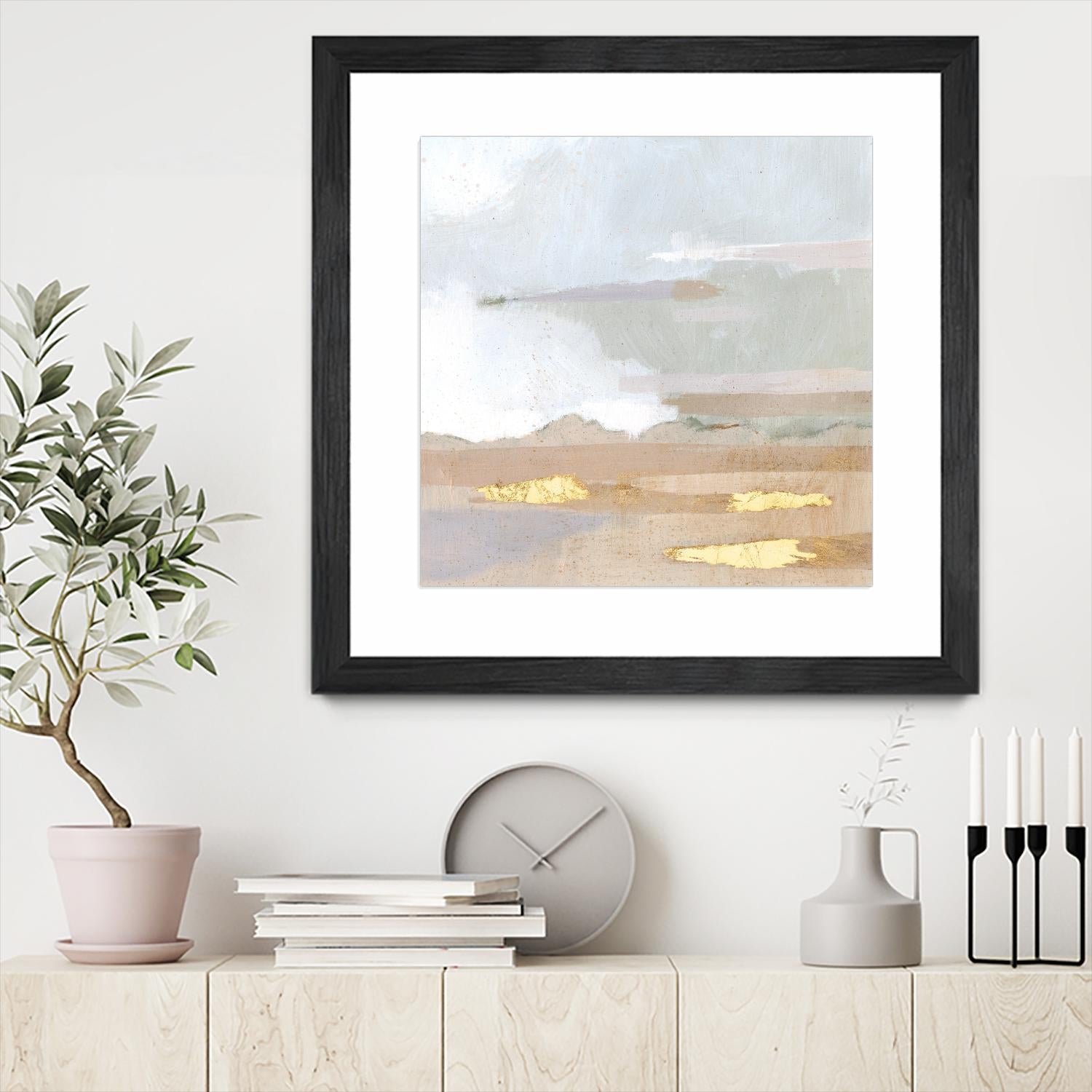 Abstract Coastland I by Victoria Borges on GIANT ART - gold landscapes & seascapes abstract