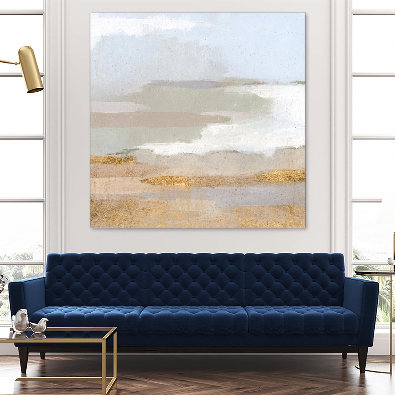 Abstract Coastland II by Victoria Borges on GIANT ART - gold landscapes & seascapes abstract