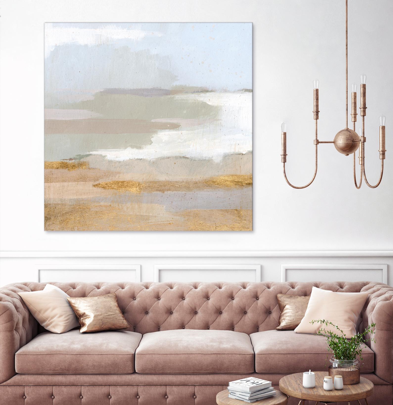 Abstract Coastland II by Victoria Borges on GIANT ART - gold landscapes & seascapes abstract