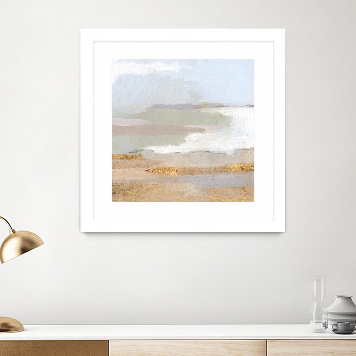 Abstract Coastland II by Victoria Borges on GIANT ART - gold landscapes & seascapes abstract