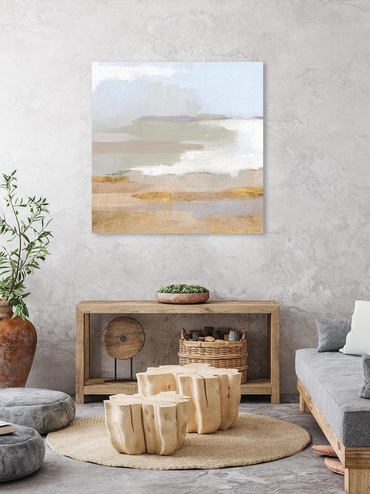 Abstract Coastland II by Victoria Borges on GIANT ART - gold landscapes & seascapes abstract