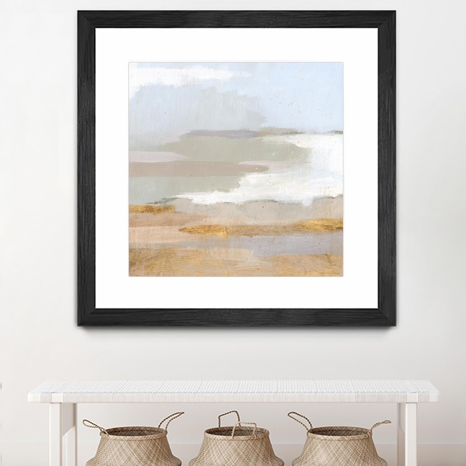 Abstract Coastland II by Victoria Borges on GIANT ART - gold landscapes & seascapes abstract