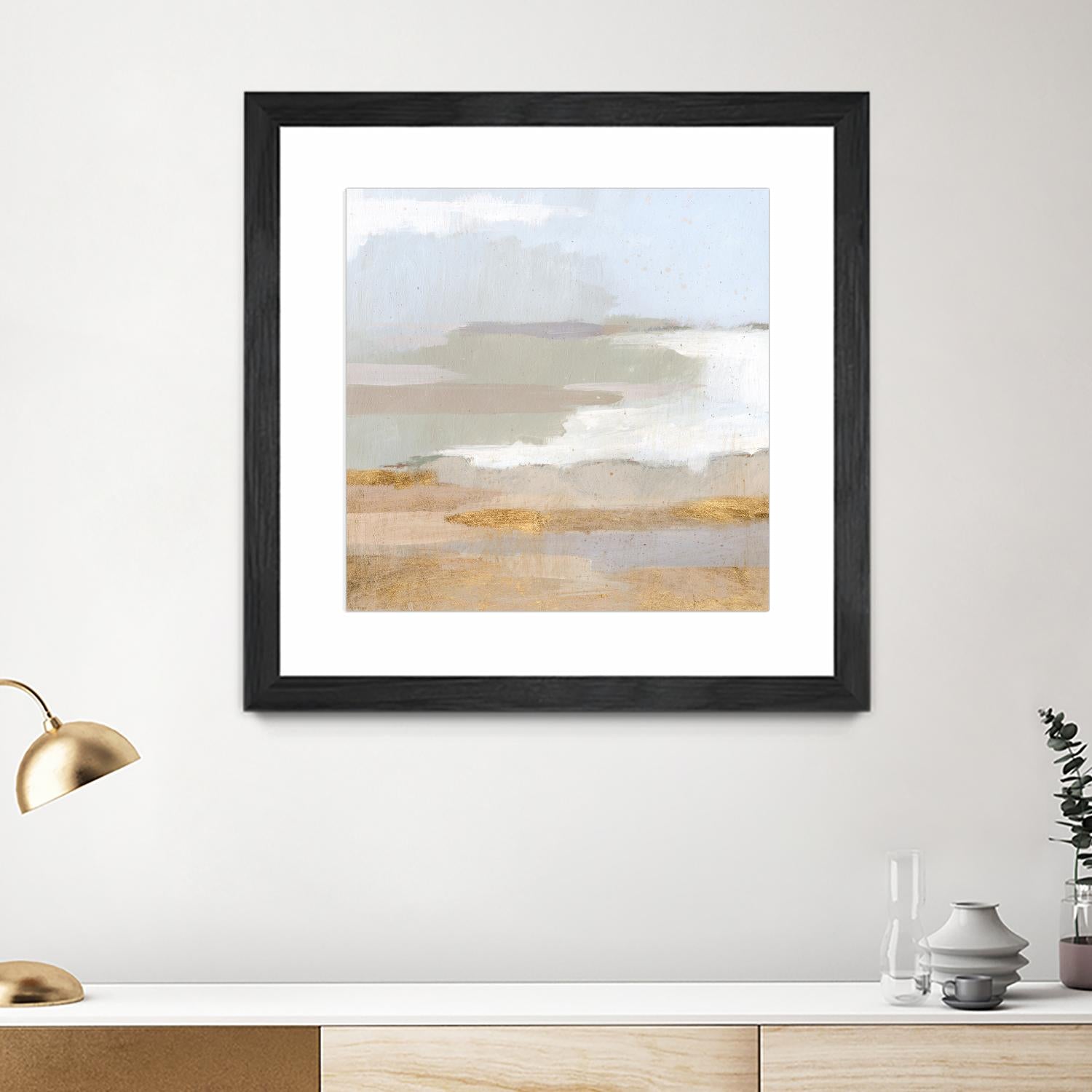 Abstract Coastland II by Victoria Borges on GIANT ART - gold landscapes & seascapes abstract