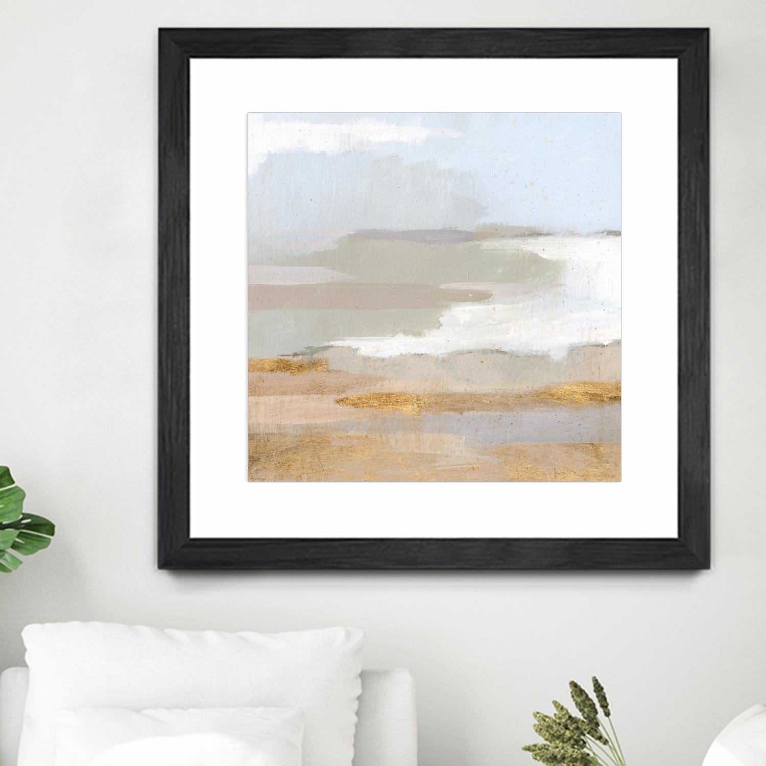 Abstract Coastland II by Victoria Borges on GIANT ART - gold landscapes & seascapes abstract