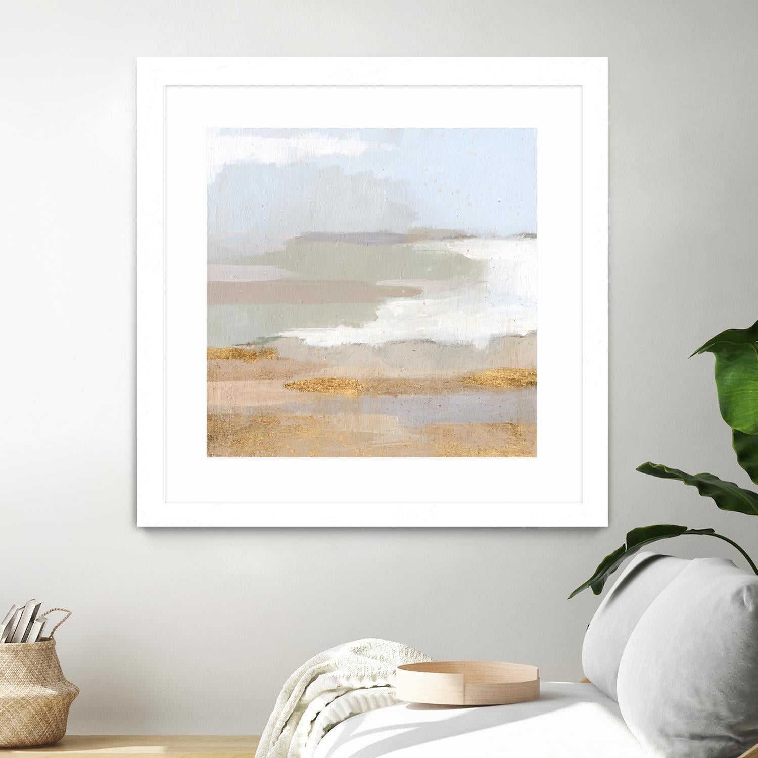 Abstract Coastland II by Victoria Borges on GIANT ART - gold landscapes & seascapes abstract