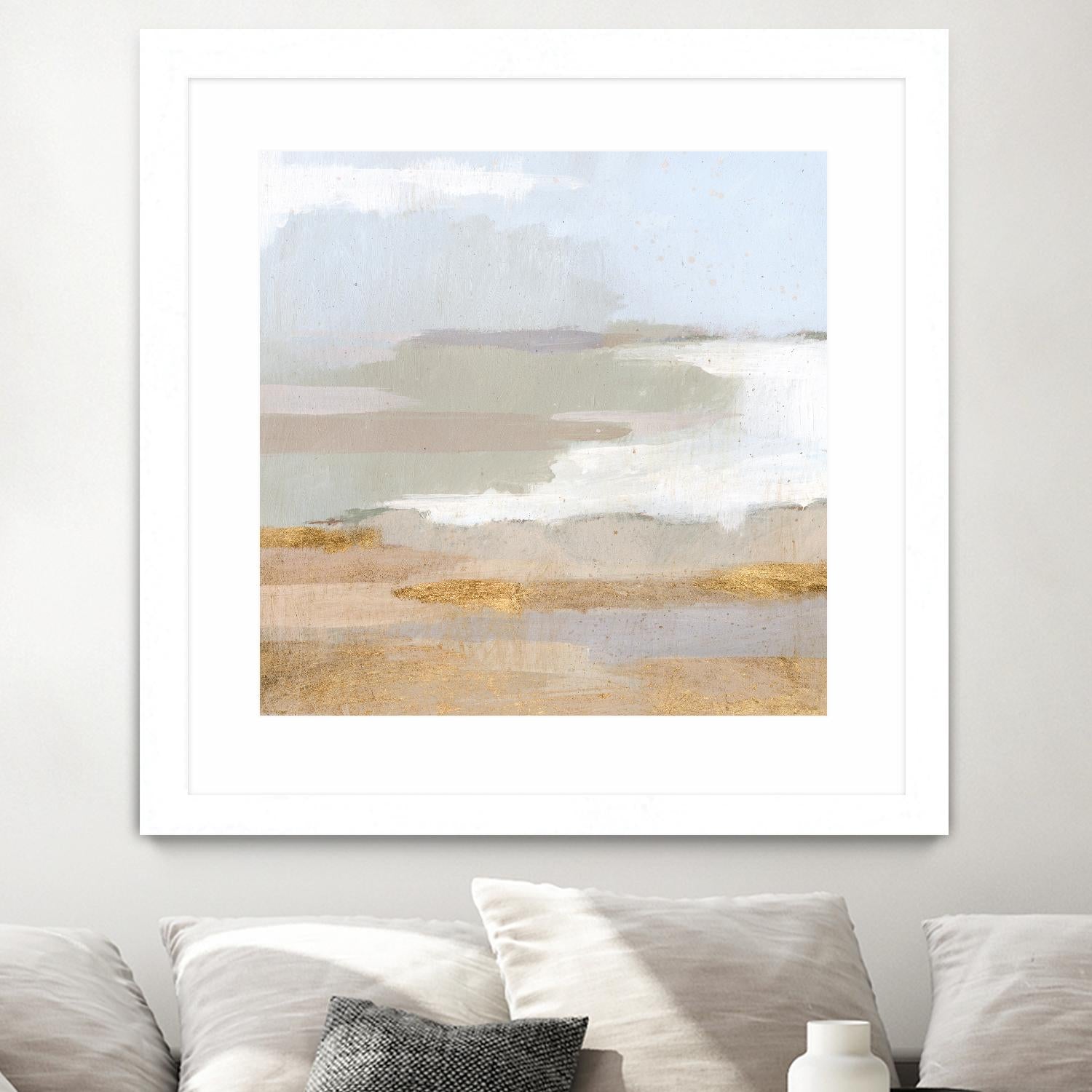 Abstract Coastland II by Victoria Borges on GIANT ART - gold landscapes & seascapes abstract