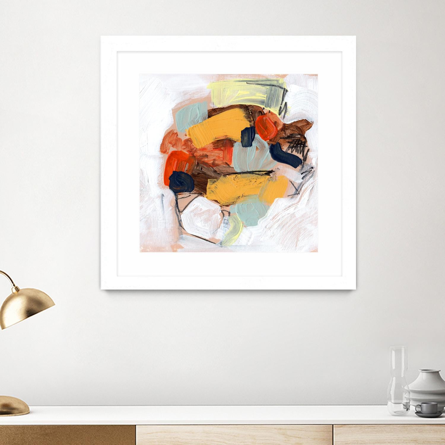 Lunchbox I by Jennifer Parker on GIANT ART - red abstract abstract