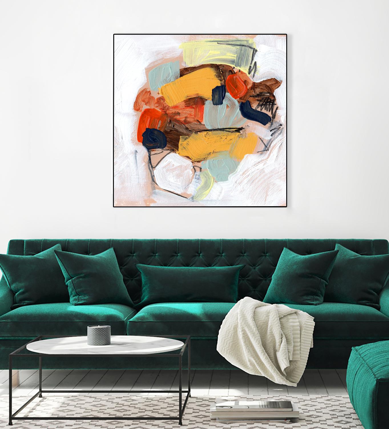 Lunchbox I by Jennifer Parker on GIANT ART - red abstract abstract